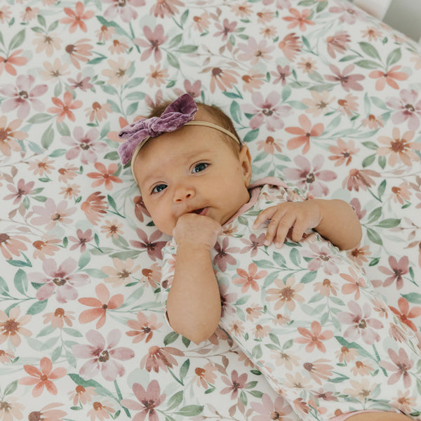 Copper Pearl - Natalie Premium Crib Sheet