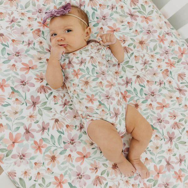 Copper Pearl - Natalie Premium Crib Sheet