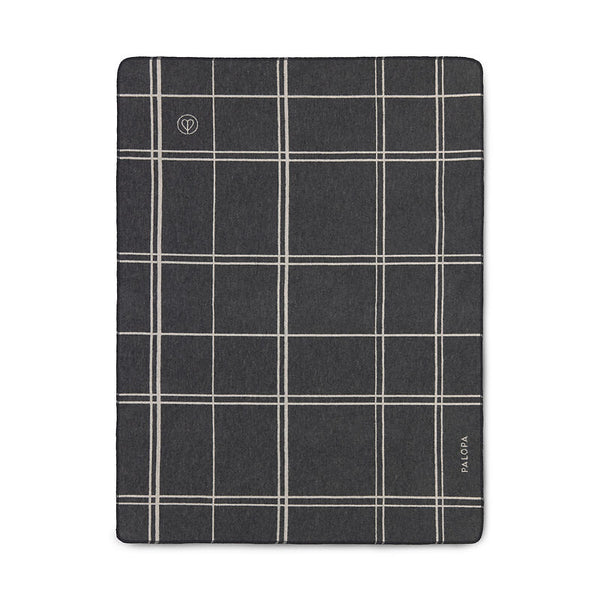 Palopa - Dog Blanket - Ida - squared anthracite/light grey L- Prepack of 2 - $65