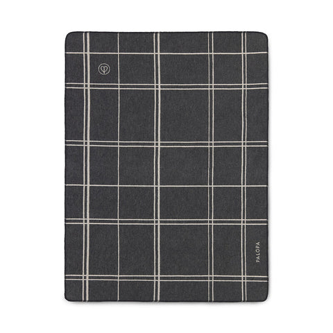 Palopa - Dog Blanket - Ida - squared anthracite/light grey L- Prepack of 2 - $65