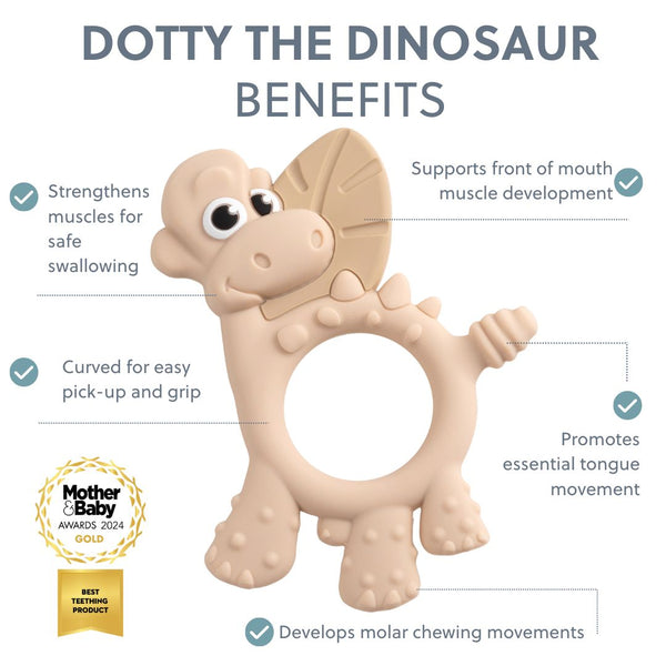 Bibado - Teething Toy: Dotty the Dinosaur™ : Fawn