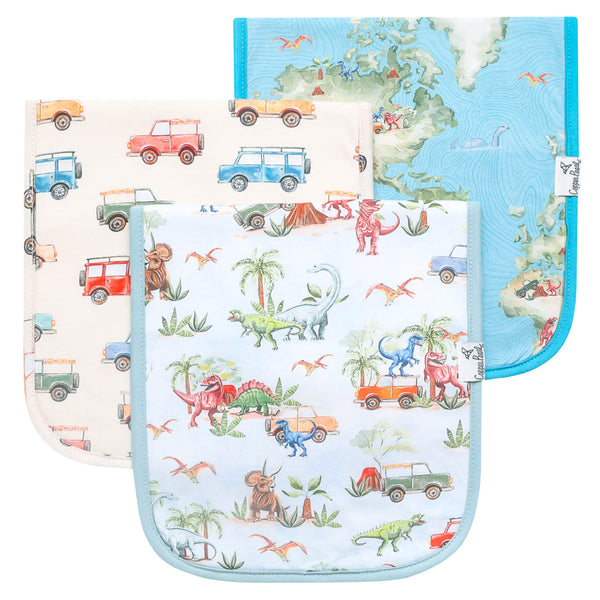 Copper Pearl - Dino Explorer Burp Cloth