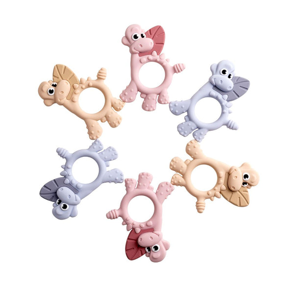 Bibado - Teething Toy: Dotty the Dinosaur™ : Blush