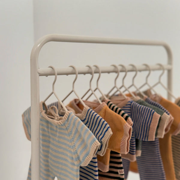 We are Gommu - Micro Stripes Long One-Piece - Light Cream/Mustard