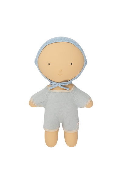 We are Gommu -  Micro Stripes Long One-Piece - Blue Sky/Sand