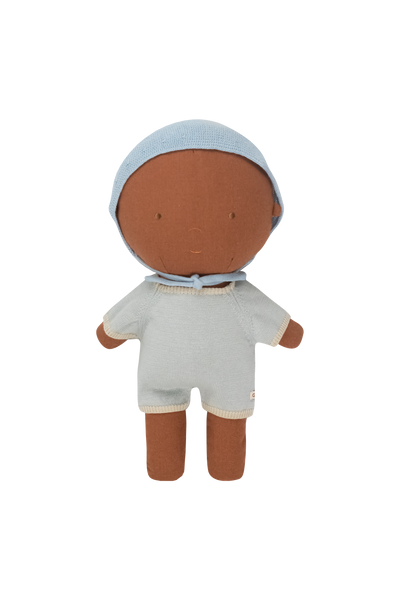 We are Gommu -  Micro Stripes Long One-Piece - Blue Sky/Sand