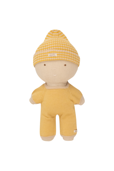 We are Gommu - Micro Stripes Long One-Piece - Light Cream/Mustard