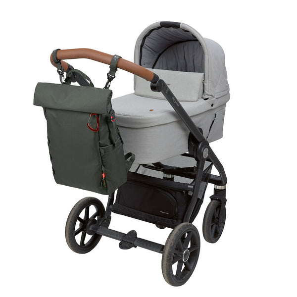 Lassig - Green Label - Diaper bag - Outdoor Rolltop Backpack - Dark olive