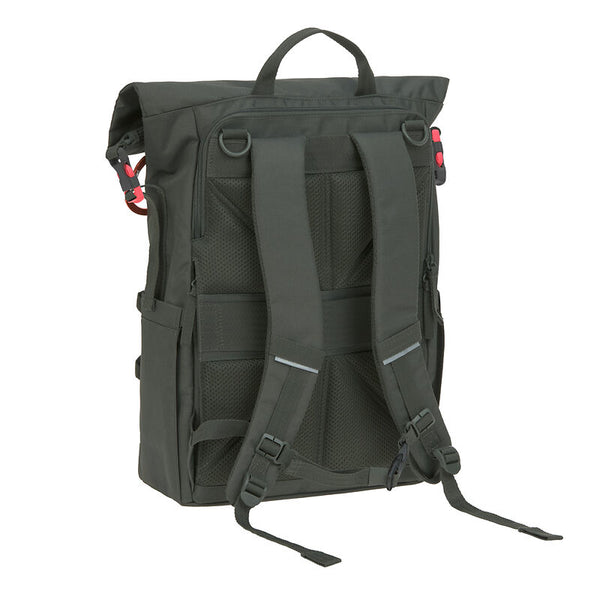 Lassig - Green Label - Diaper bag - Outdoor Rolltop Backpack - Dark olive