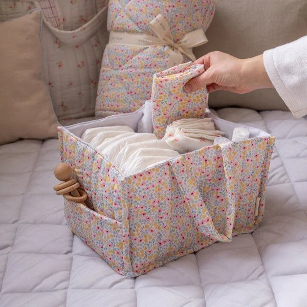 Avery Row - Nappy Caddy - Wildflower