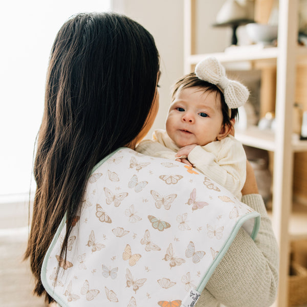 Copper Pearl - Flora Burp Cloth
