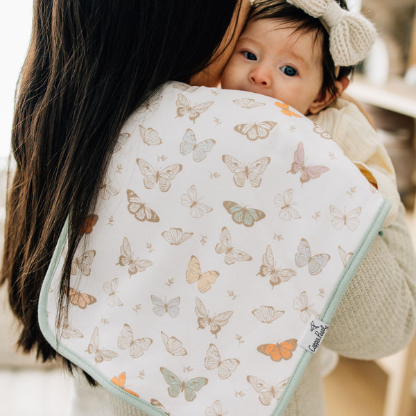 Copper Pearl - Flora Burp Cloth