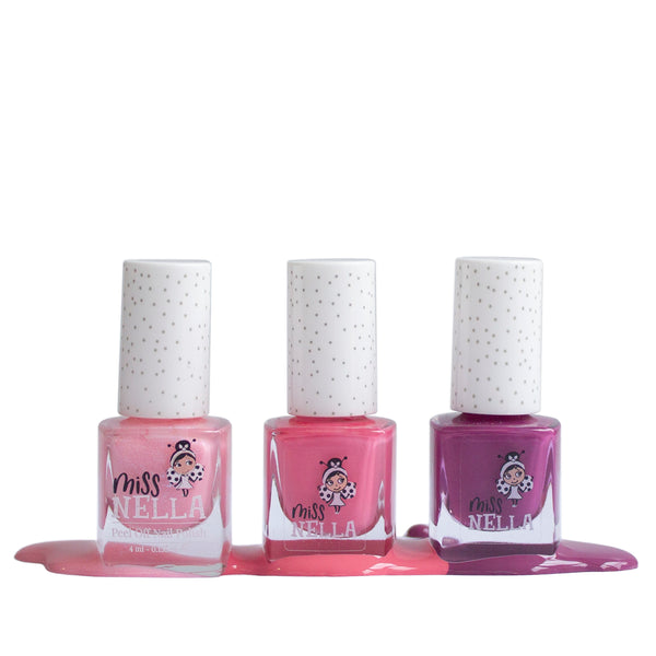 Miss Nella - 3-Pack Peel Off Nail Polish - Sweet Little Pack