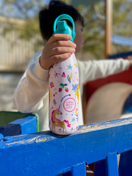 Cool Bottles - Kids 350ml -Fantasy Series - Funny Unicorns
