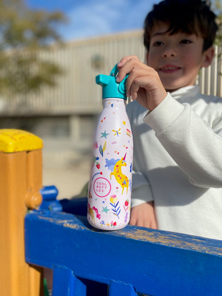Cool Bottles - Kids 350ml -Fantasy Series - Funny Unicorns