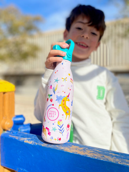Cool Bottles - Kids 350ml -Fantasy Series - Funny Unicorns
