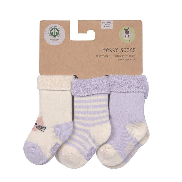 Lassig - Terry Socks GOTS  3 pcs Cat