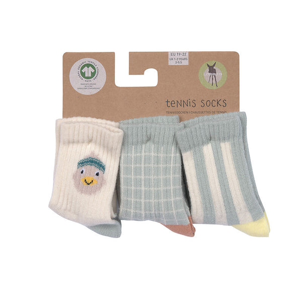 Lassig - Tennis Socks 3 pcs GOTS Duck