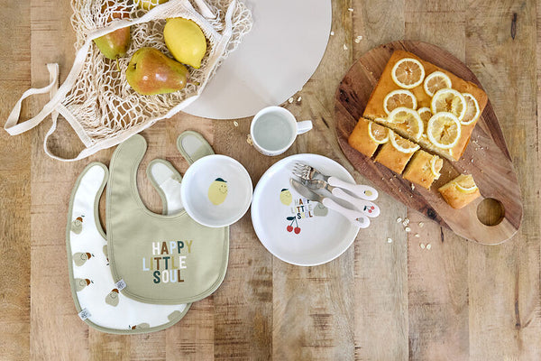 Lassig - Happy Fruits - Value Pack Bib (5 pcs) - Lemon