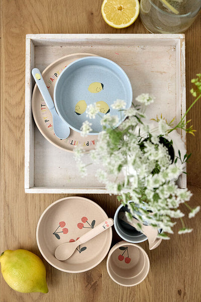 Lassig -  Happy Fruits - Dish Set PP/Cellulose - Cherry