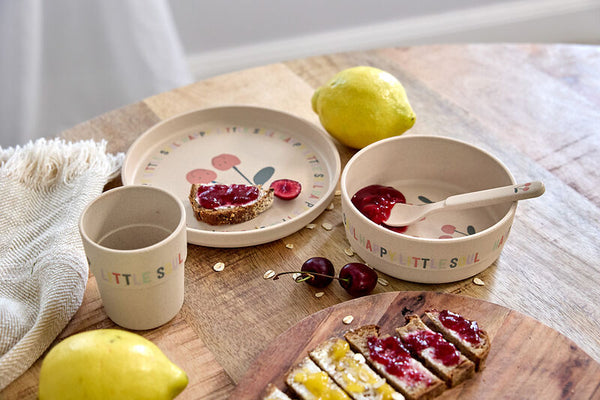 Lassig -  Happy Fruits - Dish Set PP/Cellulose - Cherry