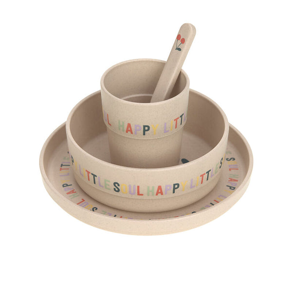 Lassig -  Happy Fruits - Dish Set PP/Cellulose - Cherry