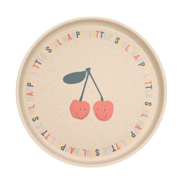 Lassig - Happy Fruits - Plate PP/Cellulose - Cherry