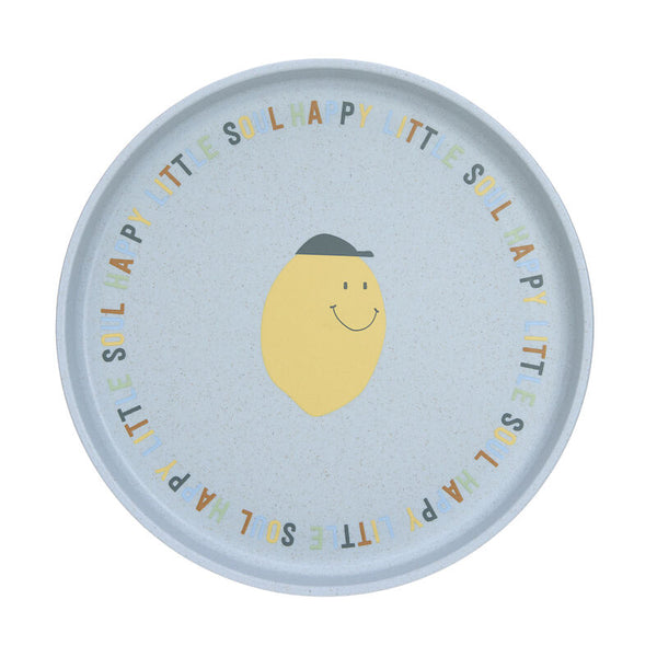Lassig - Happy Fruits - Plate PP/Cellulose - Lemon