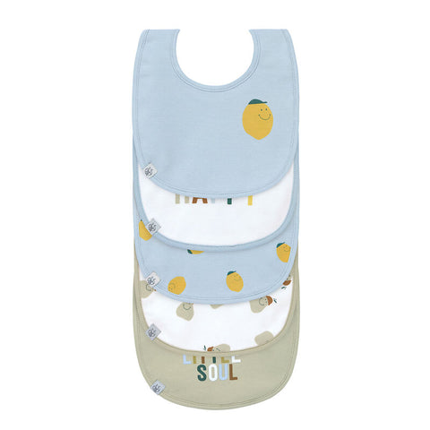 Lassig - Happy Fruits - Value Pack Bib (5 pcs) - Lemon