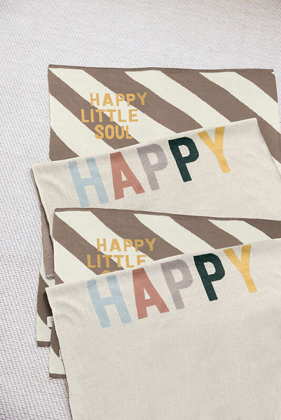 Lassig - Happy Rascals - Knitted Blanket 80 x 100 cm - Happy Nature