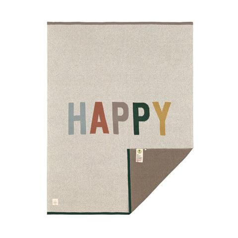Lassig - Happy Rascals - Knitted Blanket 80 x 100 cm - Happy Nature
