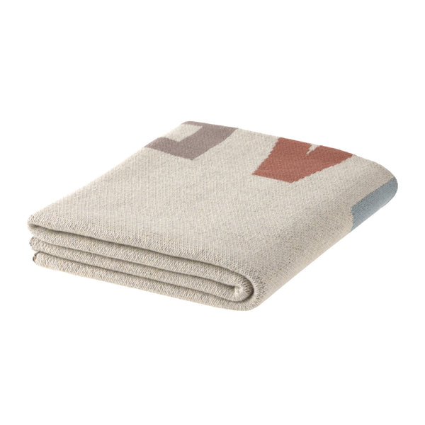 Lassig - Happy Rascals - Knitted Blanket 80 x 100 cm - Striped nature/taupe