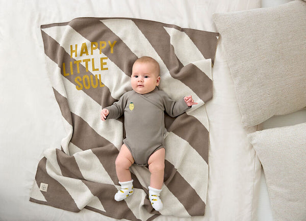 Lassig - Happy Rascals - Knitted Blanket 80 x 100 cm - Happy Nature