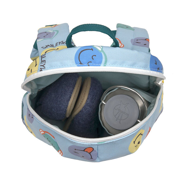 Lassig - Tiny Backpack SmileyWorld® Blue