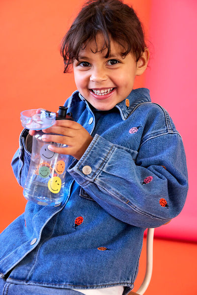 Lassig - Drinking Bottle SmileyWorld® Blue