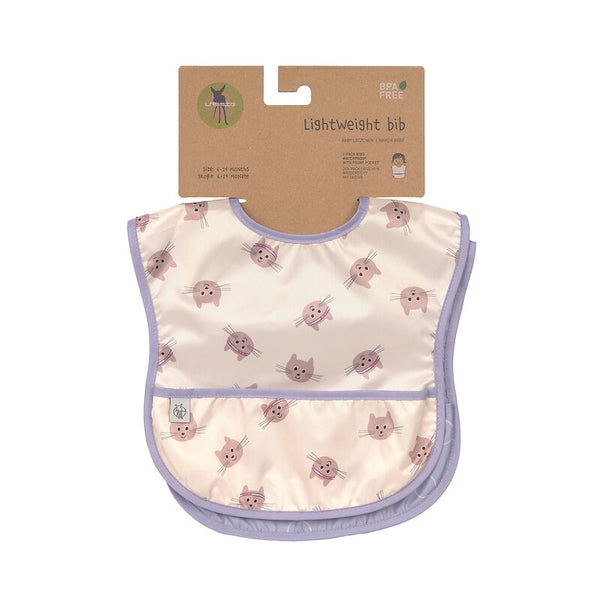Lassig - Lightweight Bib 2 pcs Tiny Team Cat