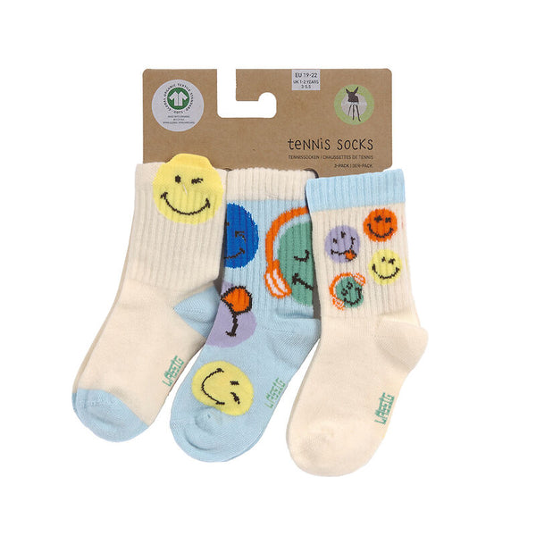 Lassig - Socks 3 pcs SmileyWorld® Blue