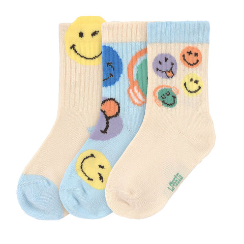 Lassig - Socks 3 pcs SmileyWorld® Blue