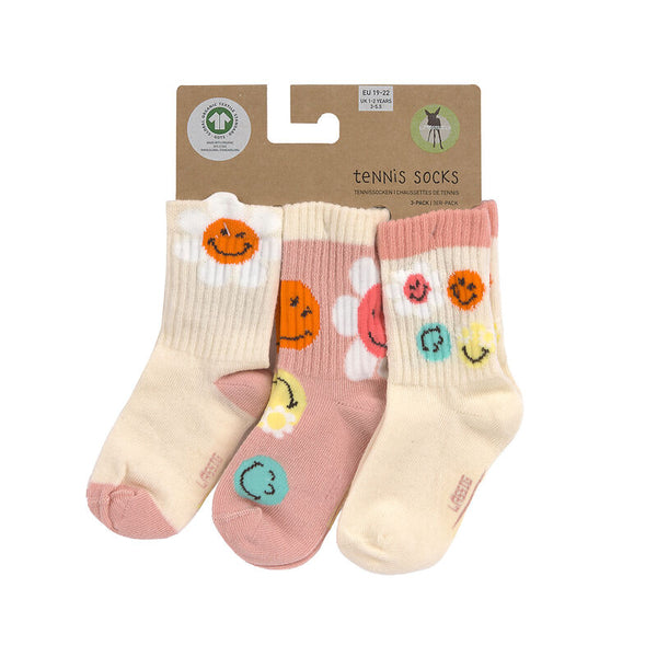 Lassig - Socks 3 pcs SmileyWorld® Dusty Rose