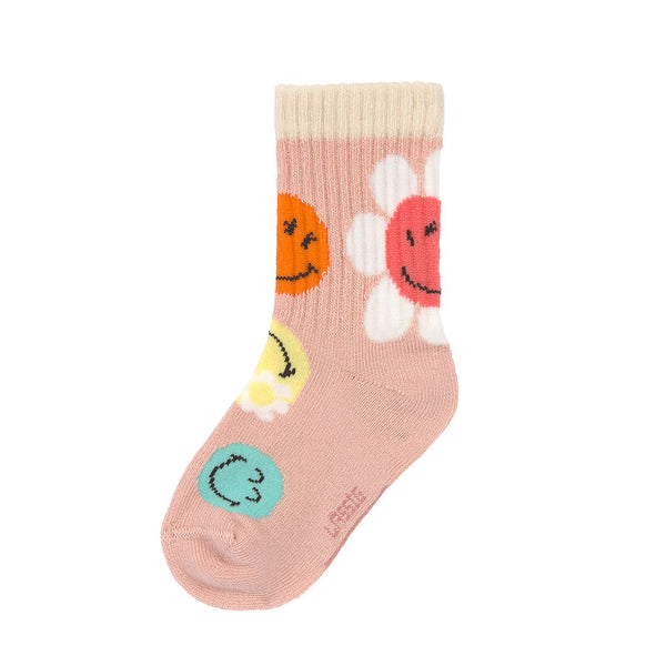 Lassig - Socks 3 pcs SmileyWorld® Dusty Rose