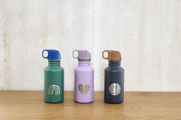 Lassig - Little Gang - Bottle Stainless Steel - Heart Lilac