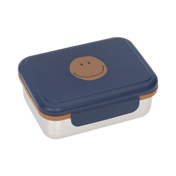 Lassig - Little Gang - Lunchbox Stainless Steel - Smile Navy