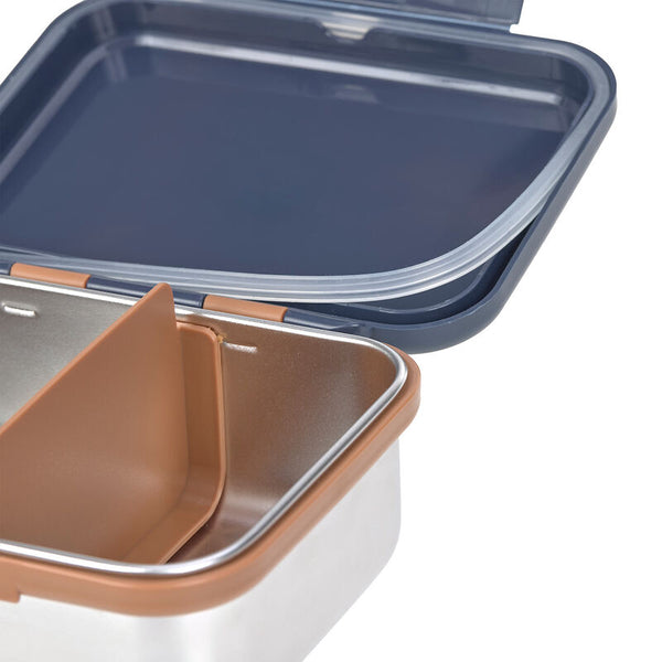 Lassig - Little Gang - Lunchbox Stainless Steel - Smile Navy