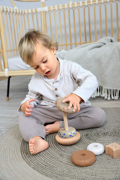 Lassig - Little Mateys - Stacking Ring Tower Wood