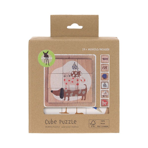 Lassig - Little Mateys - Cube Puzzle Wood