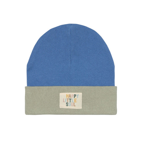 Lassig - Little Gang  - Beanie GOTS - Blue/light khaki