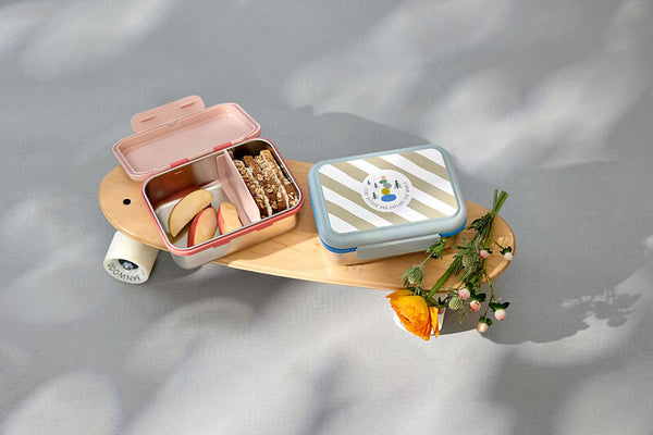 Lassig - Lunchbox Stainless Steel Sunny Explorer Green/blue