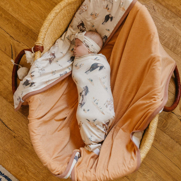 Copper Pearl - Montana Swaddle Blanket