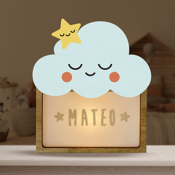 Vintiun - Small Lamp Cloud (powered by battery or USB C cable) + Lettering Kit