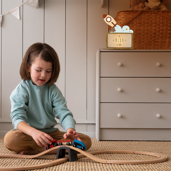 Vintiun - Small Lamp Rocket (powered by battery or USB C cable) + Lettering Kit